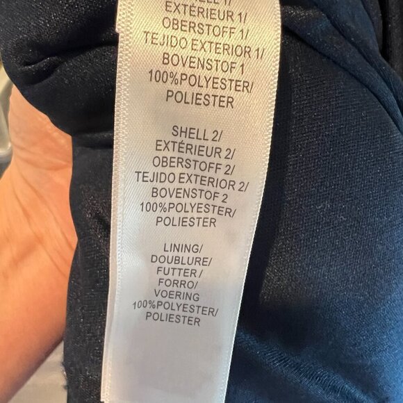 Aidan Mattox Navy Short Lace Beaded Sheath Cocktail Dress, Size 12 - Picture 16 of 16